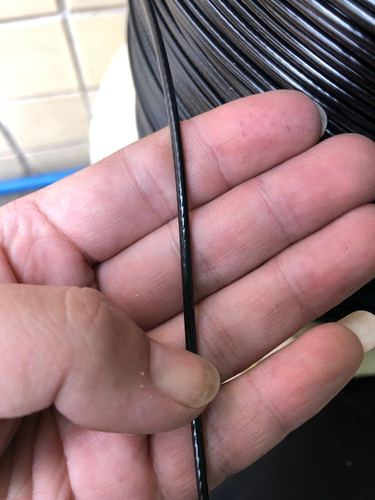 Wholesale 304 stainless steel black coated wire rope sea fishing line advertisement hang tag greenhouse tension rope drying rope soft