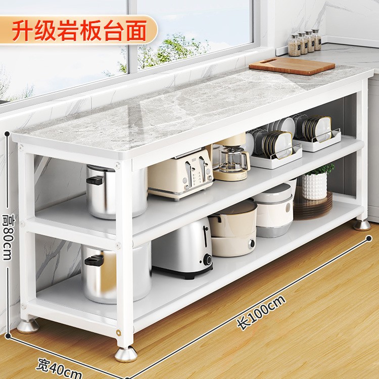 100 프레임리스 회색 및 흰색 암석 캐비닛