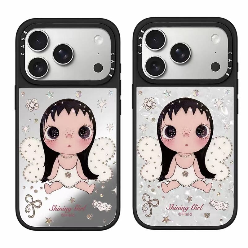 Mirror-finish mother-of-pearl butterfly small jade phone case suitable for 17promax magnetic 16 creative 15 anti-drop 14 protective cover Mirror-finish mother-of-pearl butterfly small jade phone case suitable for 17promax magnetic 16 creative 15 anti-drop 14 protective cover