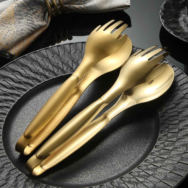 304 acero inoxidable mano clip de comida buffet clip de alimentos grueso pan clip de carne de barbacoa clip de ensalada