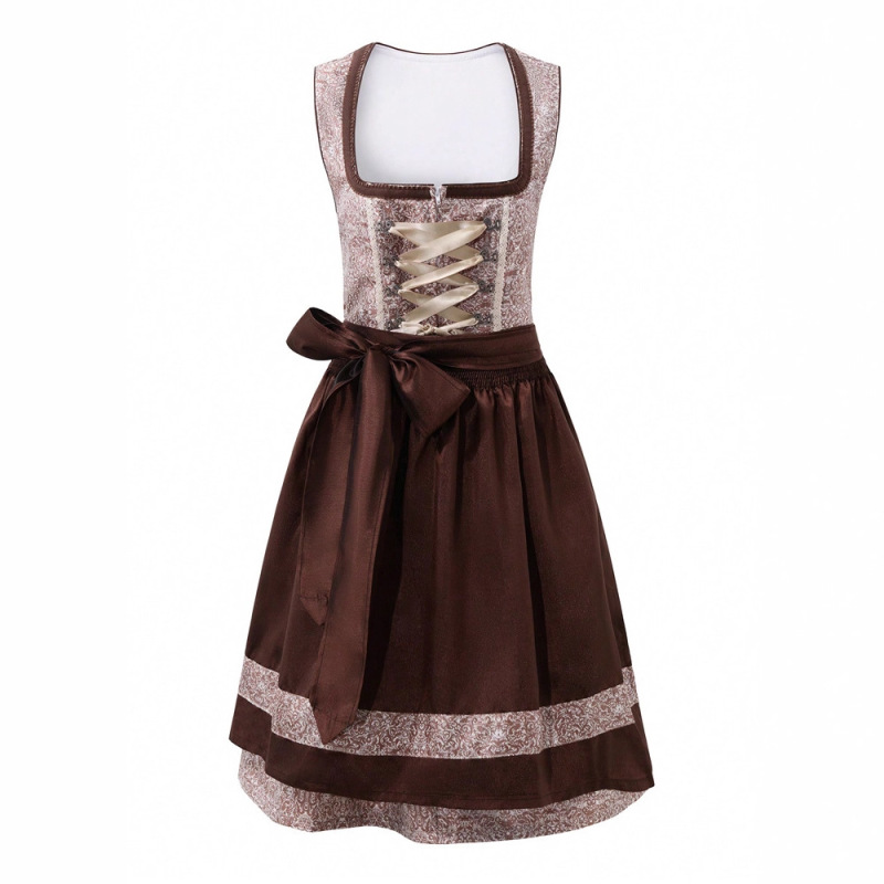 German Oktoberfest Dirndl Dress, Suitable for Women, Includes a Two-Piece Beer Carnival Outfit