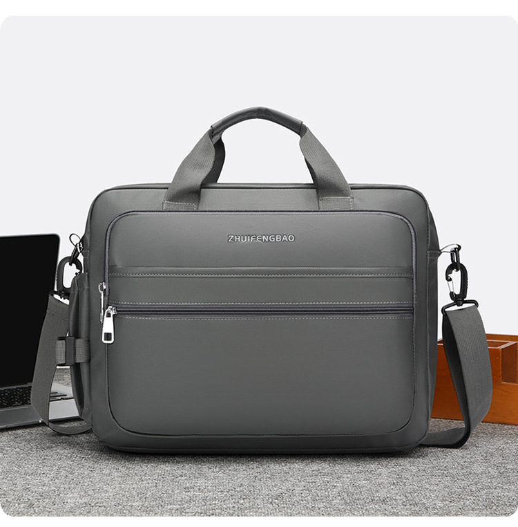 The new 2024 minimalist and sophisticated briefcase men's large-capacity casual sports single-shoulder bag is water-resistant for cross-border use undefined