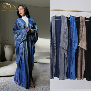 Loriya2024tiktok e-commerce fashion stitching dubai turkish elegant robe abayaLR780