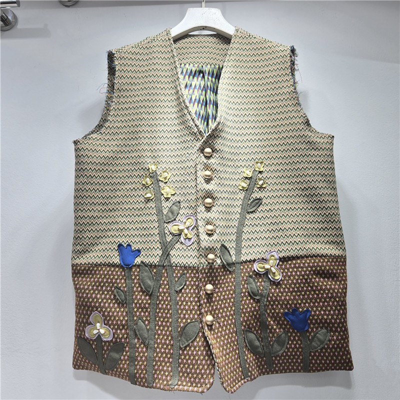 Corea del Sur 2026 primavera nueva moda de mujer estilo universal bordado traje cuello de costura floral conjunto caballo suelto image 1