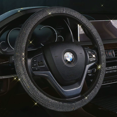 Rhinestone elastic no inner ring car – Steering wheel cover