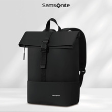 新秀丽VERCELLI系列双肩包黑色休闲大容量轻便电脑包礼品09030