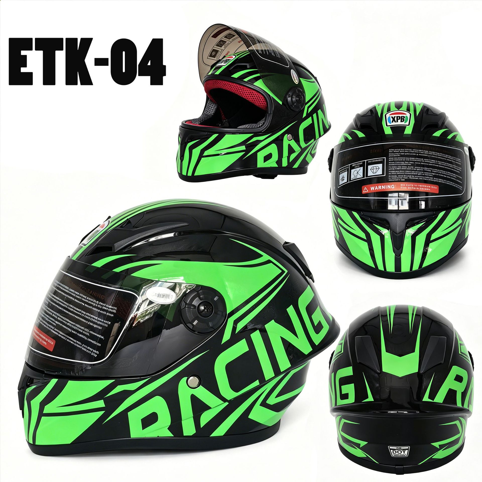 Adult and Children's Motorcycle Helmets Dot Certified Electric Vehicle Bicycle Helmets Off-Road Helmets C Full-Face Motorcycle Helmets