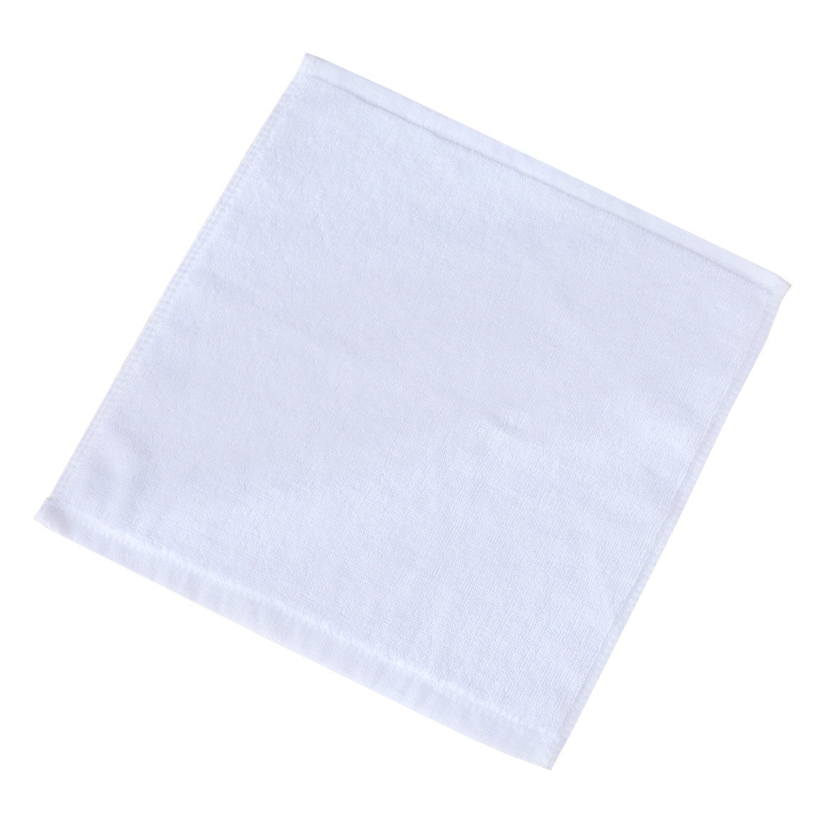 Kindergarten Special Mouth Wiping Kidsren's Square Towel Pure Cotton with Lanyard Pure Cotton Absorbent Hand Wiping Towel Pure Color Thickeneded