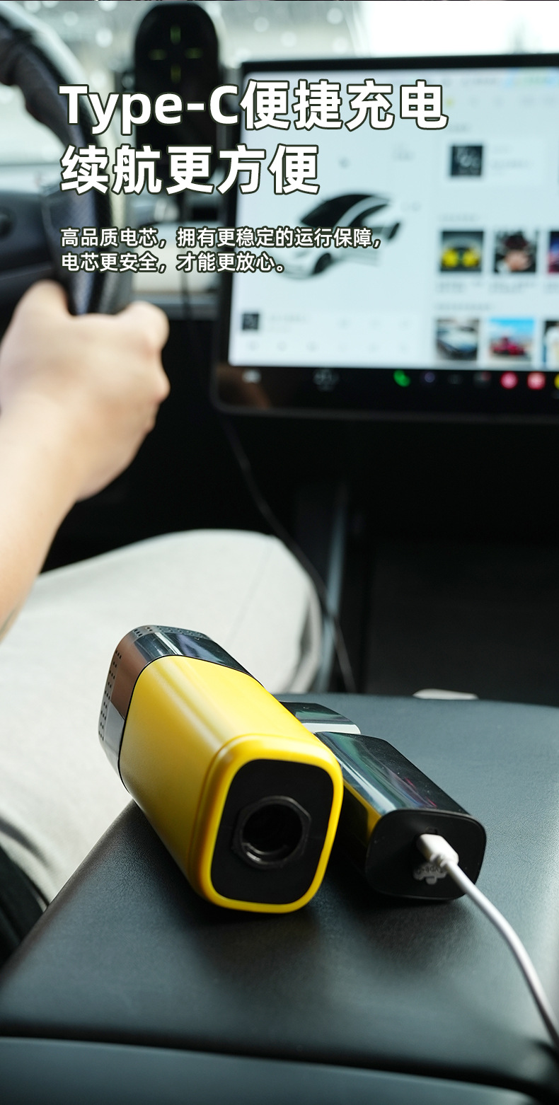 Lithium Battery Folding Car Wash Water Gun Handheld High Pressure Household Wireless Car Wash Machine Supercharged Mini Foldable Portable