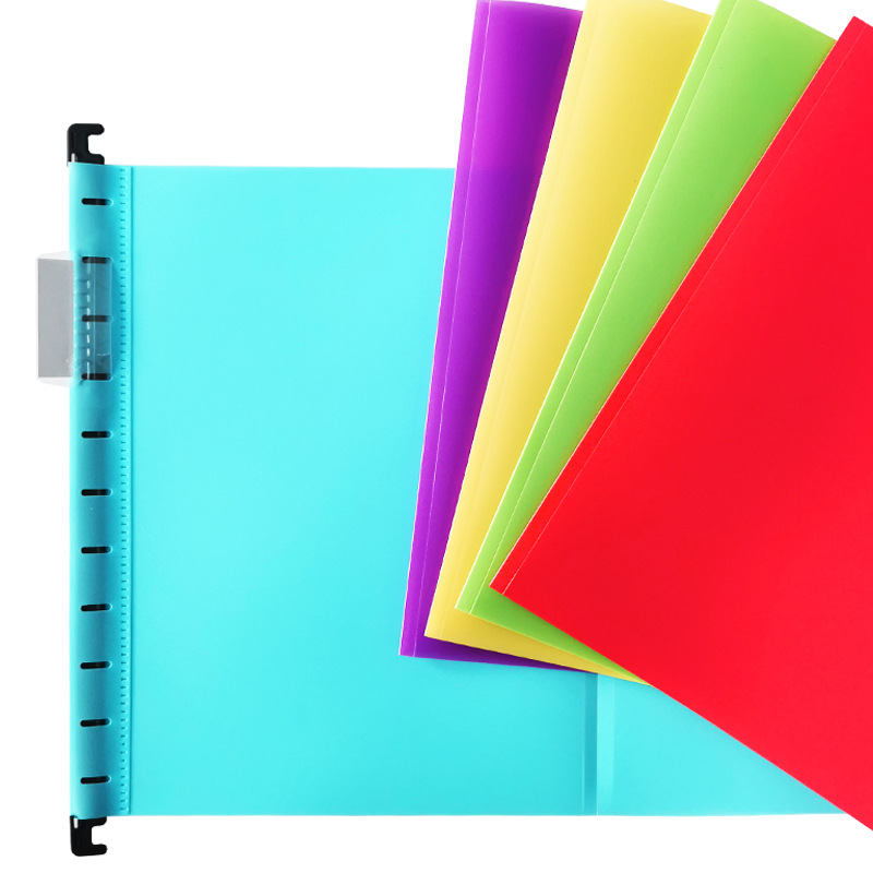 Transfronterizo en stock Clip de suspensión A4 engrosada clip colgante de plástico engrosada clip colgante bolsa de archivo clip colgante clip rápido