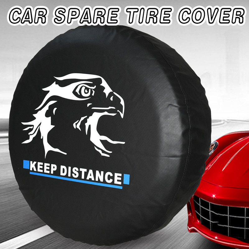 Car tire protective cover universal 14''-17PVC leather tire cover spare tire cover luggage bag soft protective bag
