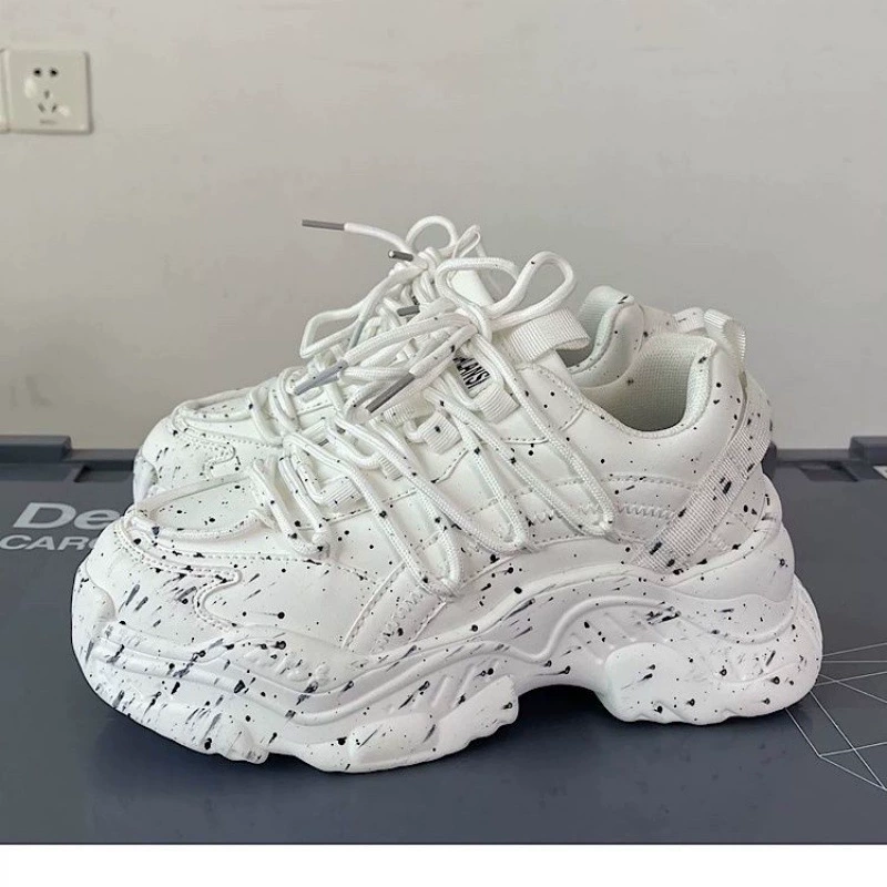 Мужские кроссовки Dad Shoes 2025, новые, на толстой подошве, увеличивающие рост, ретро-дизайн, нишевая модель.