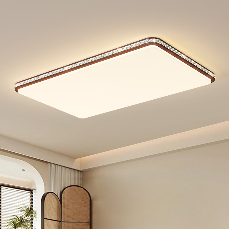 Luz de techo de la sala de estar 2026 nueva luz principal de color nuez de estilo medieval de la sala de estar luz de techo de la habitación luz 472L