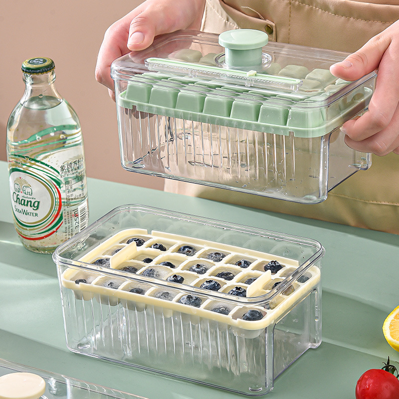 Hielo de compresión Grado alimenticio fácil de desmontar Hielo máquina de fabricación de hielo modelo de molde de hielo caja de hielo hockey hielo refrigerador Hielo