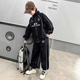 男童春装套装2026新款春季运动中大儿童春秋款男孩炸街帅气时髦潮