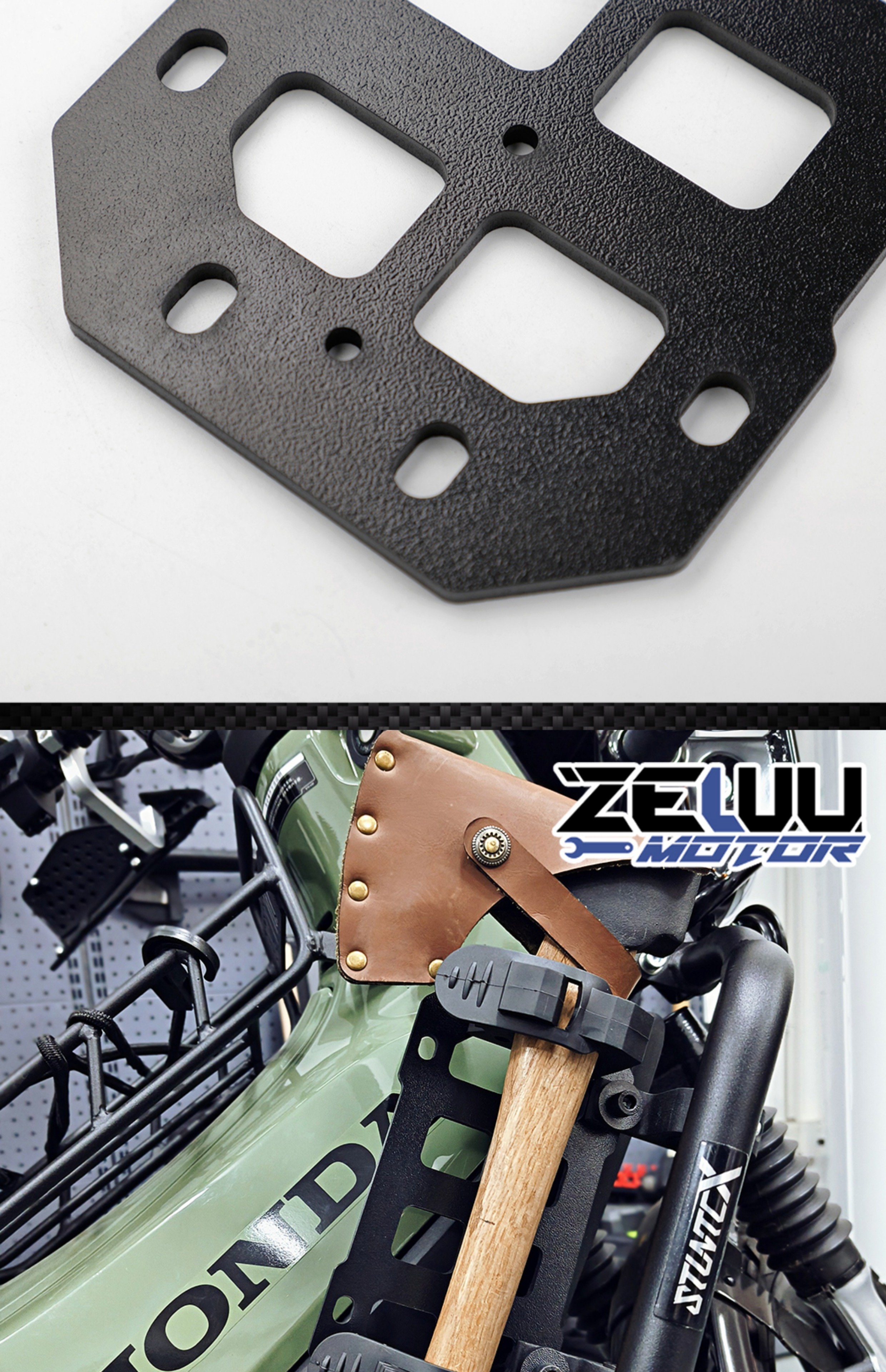 Suitable for Motorcycle Bumper Molle Hanging Plate Cub Cc110 Tactical Side Box Mounting Side Bag Bracket Bezel