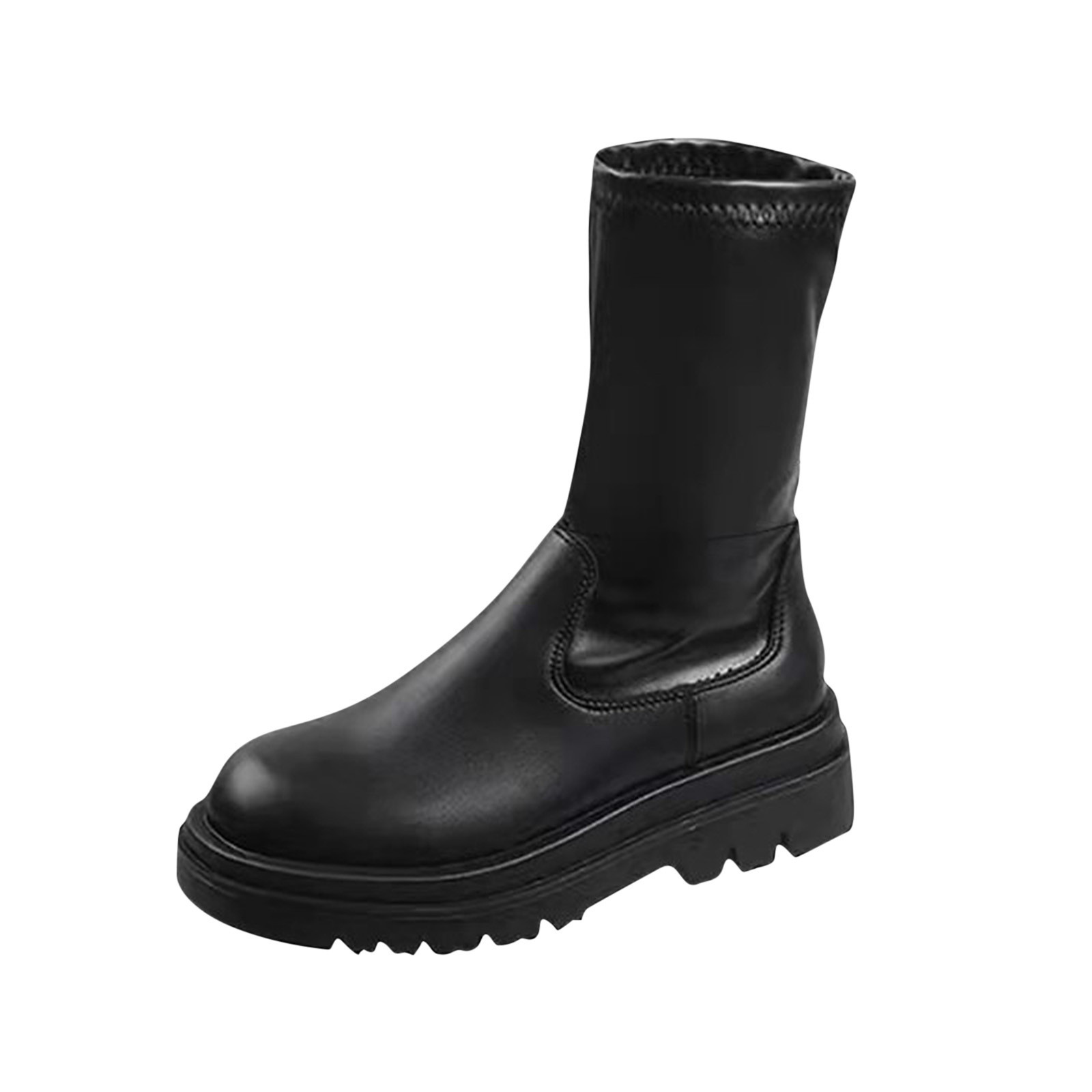 Botas Altas sobre la Rodilla para Mujer de PU Elásticas para Otoño e Invierno image 9
