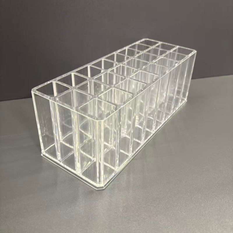 Amazon's Hot-Selling New Product 24-Compartment Lipstick Box Acrylic Transparent Makeup Brush Eyebrow Pencil Lip Gloss Perfume Storage Box