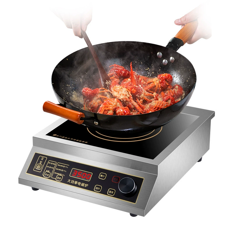 Настольная индукционная плита Wellygu из нержавеющей стали, модель из чистой меди, 3500 Вт