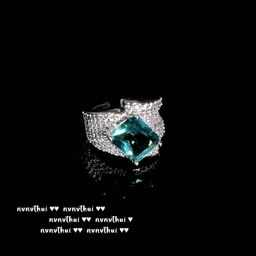Emerald Mogoto Геометрический Богатый Моно — злая счастливая позолота 18К изумрудный коронатый дизайн кольца