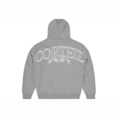 Corteiz Alcatraz レタープリント ジッパー カーディガン フード付きジャケット ハイストリート カジュアル ステッチ トレンド スーツ