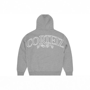 Corteiz Alcatraz Letter Print Zipper Cardigan Hooded Jacket High Street Casual Splicing Trendyy Suit