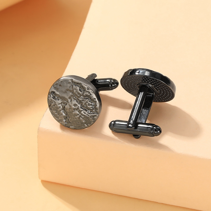 new creative decorative cufflinks fashionable irregular surface alloy cuff nails suit coat windbreaker decoration_voghion.com