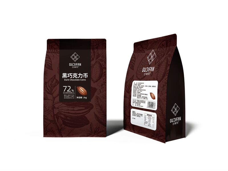 Gutifan ダークチョコレートコイン 100% 85% 72% 35% ベーキング材料 純ココアバター 1kg 袋|undefined