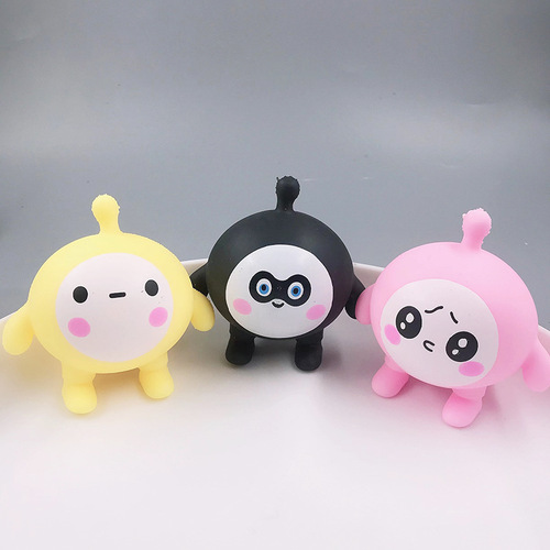New egg boy pinch fun cute egg boy party pinch fun TPR decompression flour cheer toy wholesale