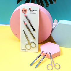 Stainless steel brow tweezers hair removal tweezer beauty set tool magic mustache men's eyebrow beard trimmer