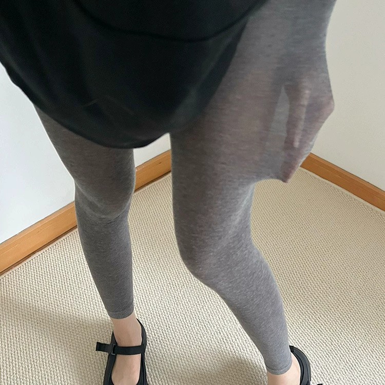 Дышащие л leggings (женские) тонкие базовые колготки, легкая прохлада, полный и кроп-топ