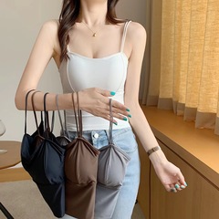 直播2126東大門法式冰絲吊帶裹胸 大U無痕美背抹胸中長款打底內衣