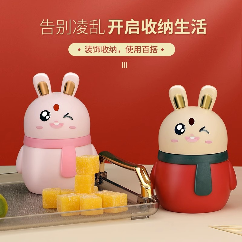Toothpick box automatically pops up push-type toothpick holder