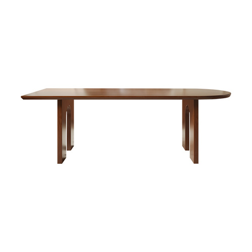 Muyang Solid Wood Dining Table and Chair Set for Small Households, Rectangular Dining Table in Wabi-Sabi Style, Retro Style Island Table 