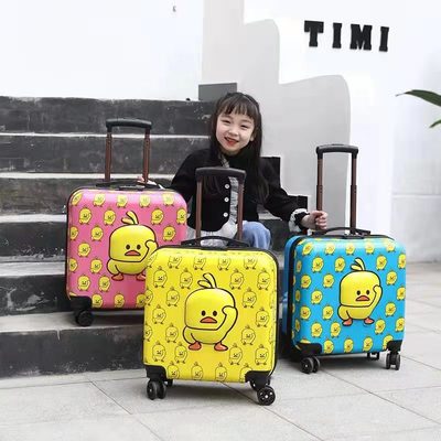 登机箱18寸20寸佩奇卡通黄鸭3D黄人可定制LOGO平面|ms