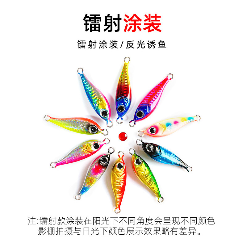 Spinning Plate Lead Baits 7g~60g Lure for Spotted Bass Artificial Lure Long Range Glow-in-the-Dark Spinning Plate Bait