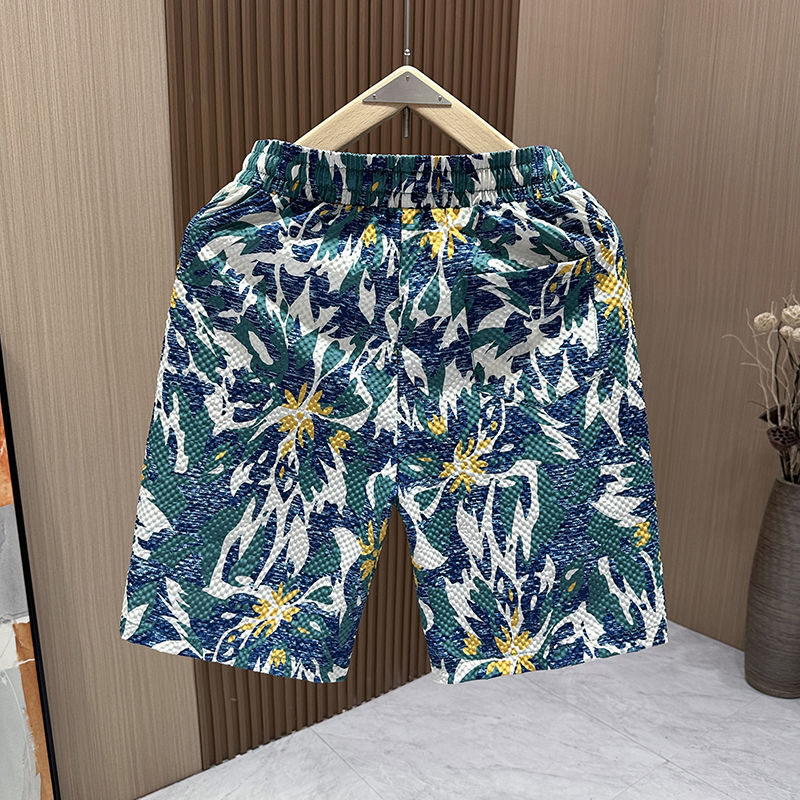 Men's Quick Drying Casual Shorts Summer Vacation Fashionable Trendy Straight Leg Beach Clothing_viptrois.com