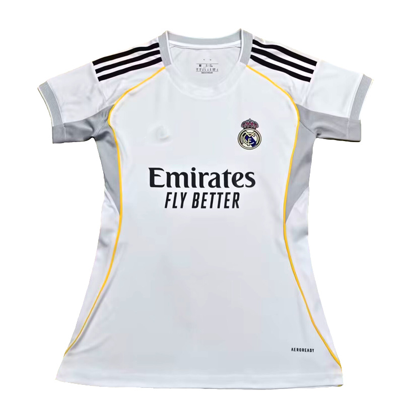 New Real Madrid Riyadh Portugal Spain ladies divine slim fit football sports leisure fan jersey