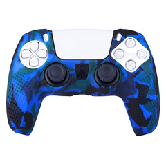 New PS5 controller cover, game controller skin accessories, PS5 silicone protective cover, camouflage particle handle cover