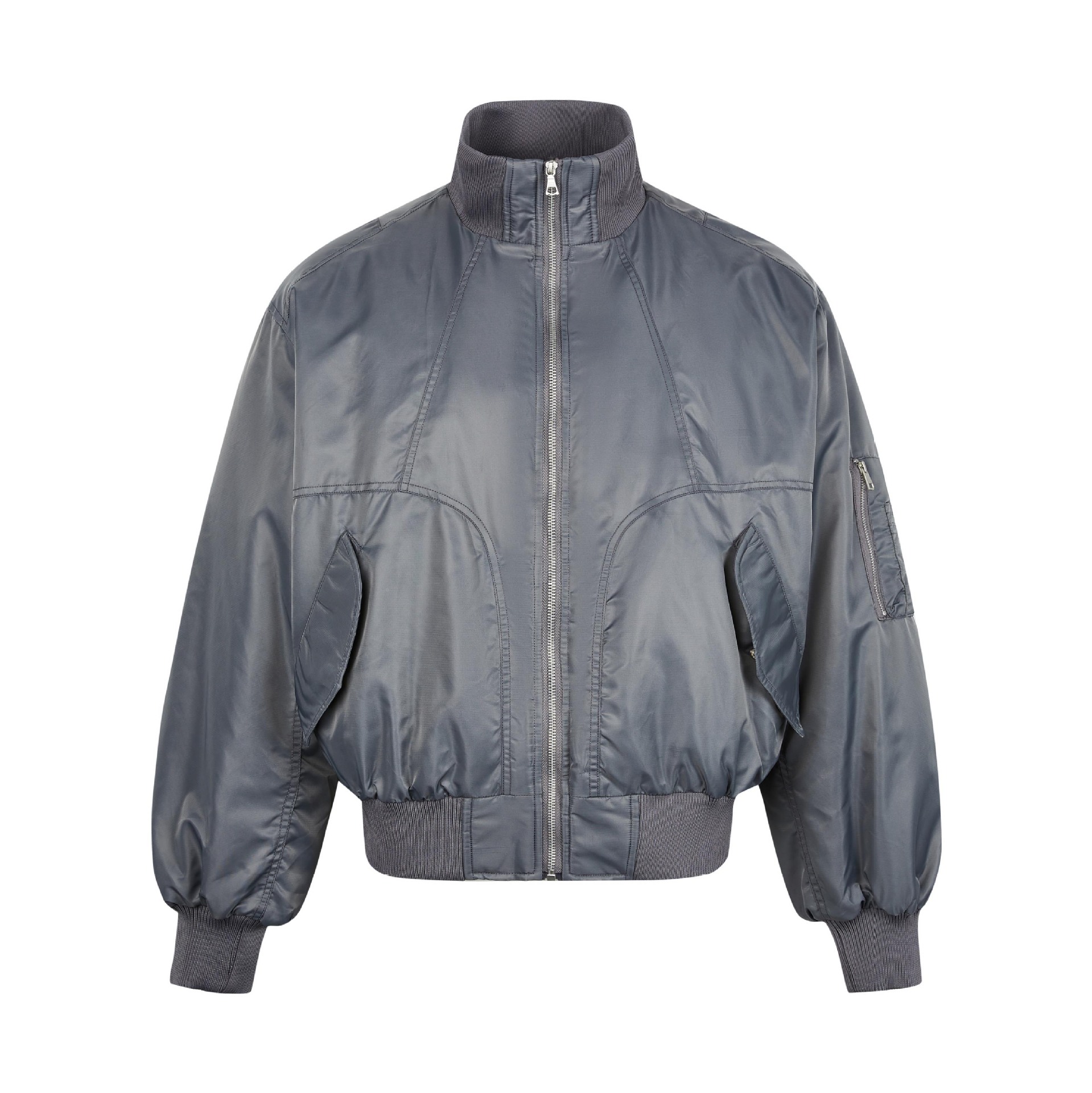 MADEEXTREME Bomber Silhouette Loose Short Pilot Cotton Jacket Padded Winter Thermal Jacket_voghion.com