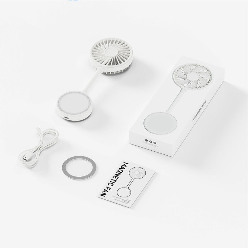 ハンドヘルド磁気小型ファン小型ミニ屋外ポータブル冷却アーティファクト USB 静音充電ファン|undefined
