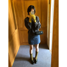 衣夫 灯芯绒a字半身裙女2025冬季新款小个子加厚高腰包臀短裙5678