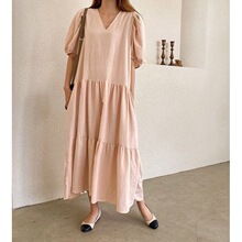 �л� �����������������ȹ�Ӹ��Ŵ�ɫ��V����ͷ����ȹ����10215