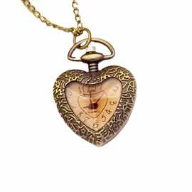 外贸钥匙扣表怀表古铜钥匙扣表挂件表爱心挂表石英表