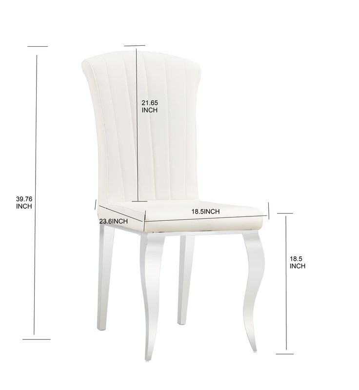 Medieval wooden-framed tufted linen upholstered dining chair, set of 2, gray