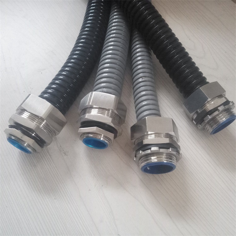 供应福莱通包塑金属软管 金属包塑线缆柔性护套 镀锌包塑软管