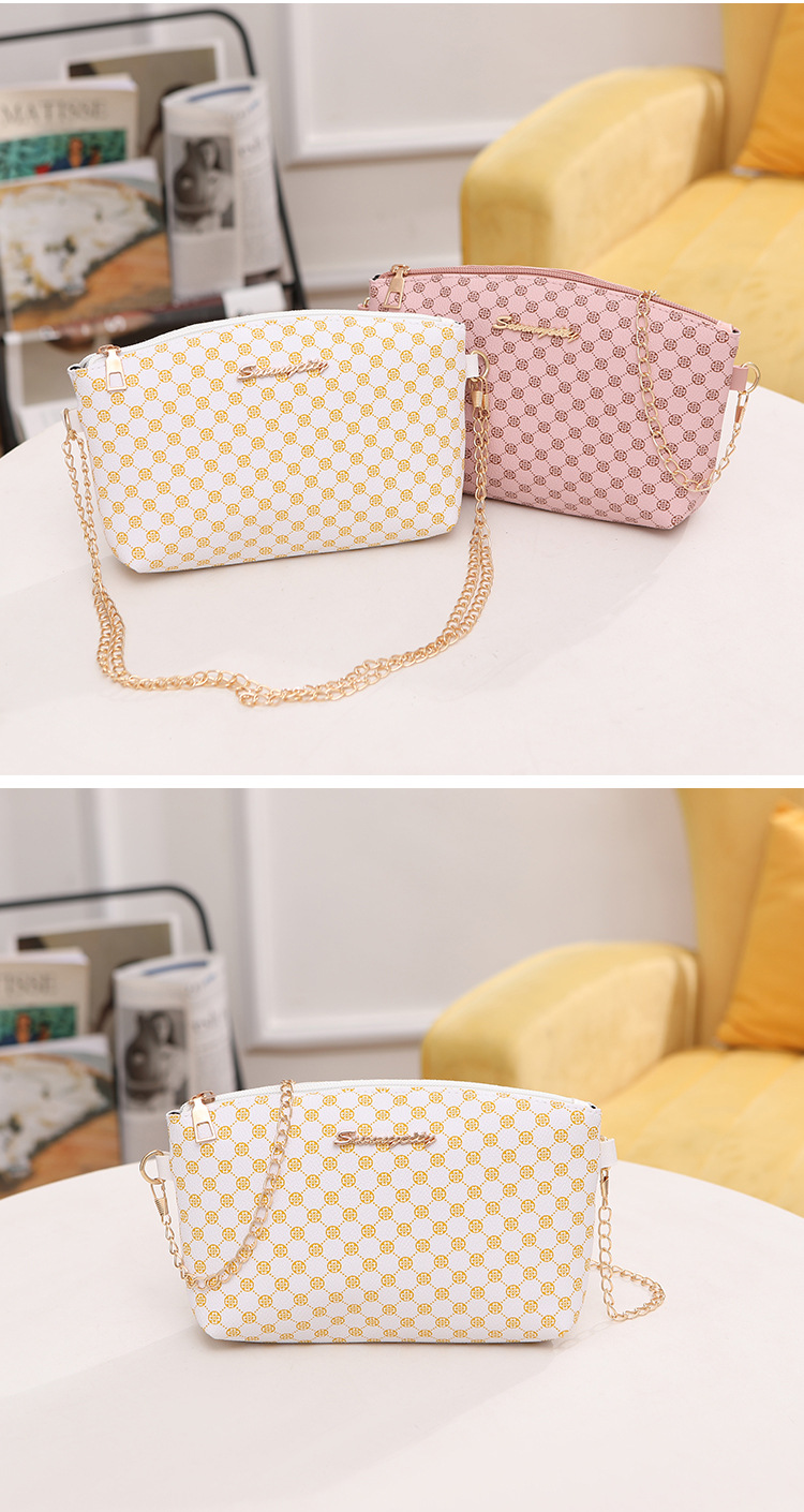 Women's Medium Pu Leather Printing Basic Vintage Style Zipper Crossbody Bag display picture 7