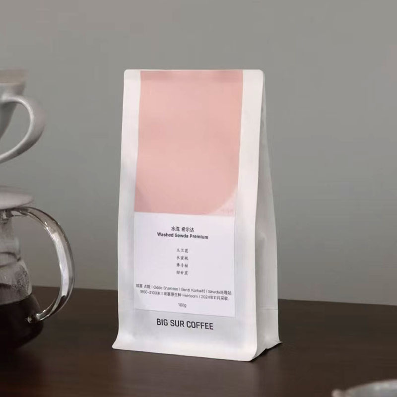 BIG SUR COFFEE环保白牛皮纸咖啡豆袋