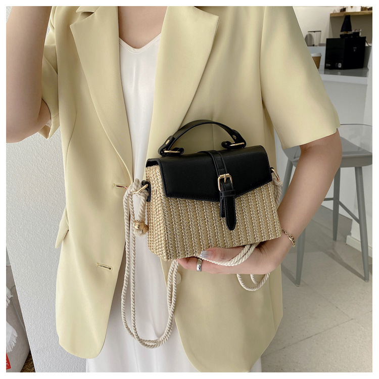 Korean Mini Casual Contrast Color Messenger Box Handbag Wholesale Nihaojewelry display picture 61