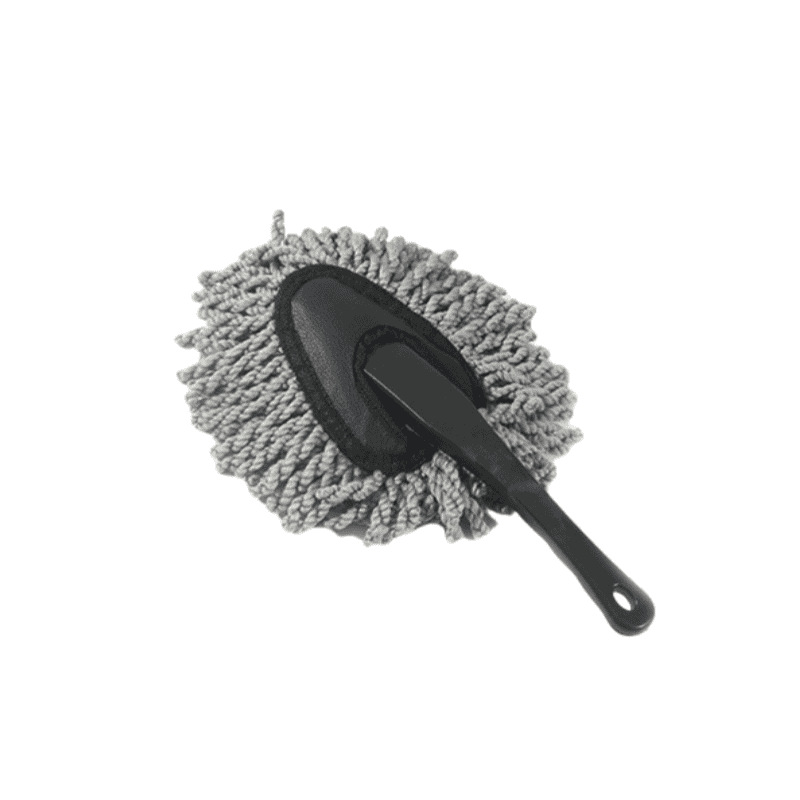 작은 회색 왁스 브러시